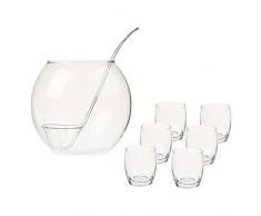 JJA SERVIZIO A PUNCH 8 PEZZI CIOTOLA 4,3L VETRO 35 CL LOUCHE VALELLA