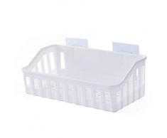 MGKolbe® Cestello doccia senza foratura - Cestino porta bagnoschiuma schampoo - Contenitore adesivo sottolavello per spugna - Made in Italy