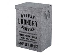 FERIDRAS Rodi Portabiancheria, Poliestere, Grigio, 30x40x60 cm