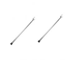 DOITOOL 2Pcs Stendibiancheria Retractil De Stendino Vestiti Armadio Reacher Palo Con Gancio Indumento Gancio Pole Asta Di Tenda Stendibiancheria Palo Aste Stendibiancheria Prop