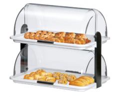 VETRINETTA BAR DOLCI TORTE CORNETTI BRIOCHE PANINI CM46,5X31,5X40,5 H ESPOSITORE