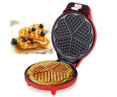 FAST WORLD SHOPPING Piastra per Waffle Piastra WAFFEL Maker 700 Watt GRIGLIA A Cuore WAFFRE Wafer
