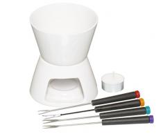 Kitchen Craft Set fonduta al cioccolato con quattro forchette