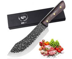 Jason 30cm Coltello da cucina professionale Coltelli da Chef Coltello per la carne Coltello per tritare per Barbecue Campeggio Attività allaperto