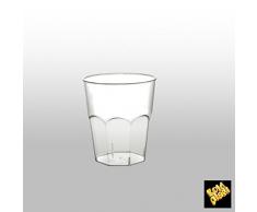Bicchieri Cocktail in Plastica PS 200cc tacca 160cc cfz 50pz (Trasparente)