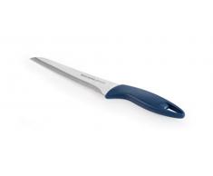 Tescoma - 863035, Presto Coltelli, Coltello Seghettato da Cucina, per Pane, Acciaio Inossidabile, Lama 16 cm, Blu