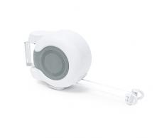 Relaxdays Filo Stendibiancheria, Rientro Automatico, 13 m, 2 Fili, a Parete, 26 m Lunghezza