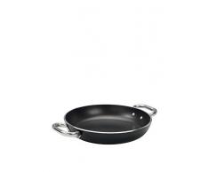 Pentole Agnelli ALSA2110SSPI32 Alblack Tegame con Maniglie, Alluminio, Nero, 32 cm
