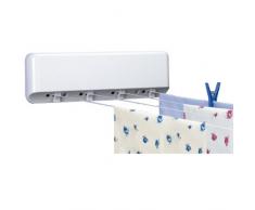 Rayen 0041 Stendibiancheria da parete con 4 fili, ciascuno lungo 5 metri