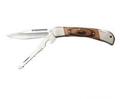 Linder, Coltello a serramanico Tascabile, con seghetto