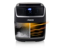 Princess Friggitrice ad Aria e Vapore Steam Airfryer, 1700 watt, 6.5 litri, Multifunzione, 8 programmi di cottura