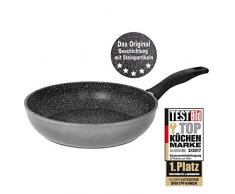 STONELINE 6587 - Padella in Alluminio con Ottimo Rivestimento Antiaderente, Senza Coperchio, Anche per induzione, 28 cm