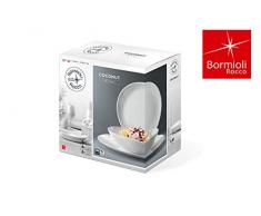 Rocco Bormioli Coconut-Servizio Piatti 18 Pezzi, Bianco