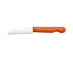 Arcos Lame Professionali - Coltello Tascabile - Lama Acciaio Inossidabile Nitrum 85 mm - Manico Polipropilene Colore Arancione