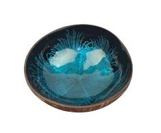 BESTonZON Ciotola decorativa in noce di cocco naturale per gioielli, decorazione da tavolo