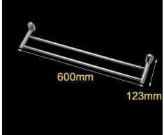 UHK Lysqva Prodotti per il bagno WC-bagno Stendibiancheria doppia asta 304 in acciaio inox a un solo palo Asciugamano a doppio portasalviette Portasciugamani Bagno Bagno Appendiabiti a stelo in accia