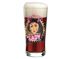 Ritzenhoff Beer & More, Bicchiere con Sottobicchiere, Bicchiere Birra, 400 ml, Design Primavera 2014, Ramona Rosenkranz, 3090005
