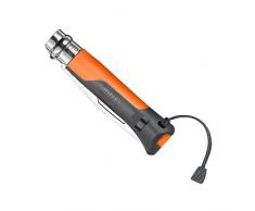 Opinel Coltello n° 08 Outdor Lama 8cm Trekking - Alpinismo - Canyoning - Speleologia - Parapendio - Vela - attività Nutiche