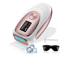 Epilatore Luce Pulsata di Ghiaccio, 999.900 Flash IPL Epilazione Laser peli Donna, Depilazione Definitiva Indolore per Viso Schiena Gambe Corpo
