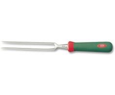 Sanelli Premana Professional Forchettone Curvo, Acciaio Inossidabile, Verde/Rosso, 32.0x3.0x3.5 cm