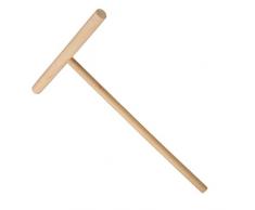 probeninmappx 2pcs in Legno T-Shaped Cucina Fry Pasticceria Crepe Maker Leggero Pancake Batter Strumento Spatola raschiettocolore del Legno