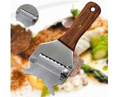 Professionale Affettatartufi burro rasoio multifunzione cioccolato grattugia per formaggio, manico in legno