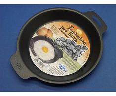 Teglia tegame Tegamino Per Uova E Crepes Con Manici diam 18Cm con manici