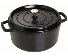 STAUB La Cocotte Casseruola con cestello, Ghisa, Nero, 26 cm