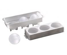 APS 12990di ghiaccio sfera-Scavino 23,5x 8,5cm, altezza: 6,5cm, Polipropilene, Bianco, 2pz,, Per 3sfera di ghiaccio da 100ml