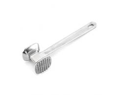 1 pezzo batticarne martello a punta e piatto in lega di alluminio batticarne martello martello in metallo strumento utilizzato per bistecca pollo pesce maiale buone impugnature