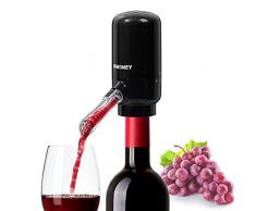 WIWONEY Versatore per vino con aeratore elettrico, decanter per aeratore automatico, distributore di vino intelligente con due tubi di collegamento in silicone