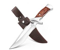 Purple Dragon Coltello Sopravvivenza con Guaina coltello allaperto regali natale uomo full tang coltello lama fissa coltello da campeggio regali per collezione