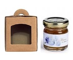 150 Scatole per 1 vasetto miele/marmellata da 250 gr. mm.70x70x85