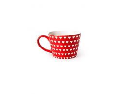 Excelsa Enjoy Tazza Jumbo, Porcellana, Rosso, 11 x 11 x 8 cm