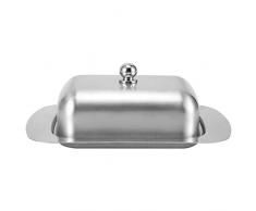 oueaen Contenitore per Burro Coperchio, Portaburro per Conservazione della Fresca Portaburro in Acciaio Inossidabile Ermetico Portaformaggio, Preserva La Freschezza Burro, 18X12X7 Cm