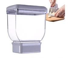 YUANXING Affettatrice aglio manuale - Mini pelapatate per aglio con lama in acciaio inox 304 | Gadget da cucina per tritacaglio, facile da usare e da pulire, 4,1 x 3,5 x 2,2 pollici