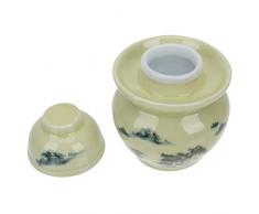 BIENKA Vaso di conservazione Verdure Barattolo, Coccio Sano Ml Crock, Coperchi Uovo Tradizionale Preparazione Verdure Sottaceto cm X. Crauti Con Sala Da Pranzo O for Cetrioli Dimensioni Pentola Gres