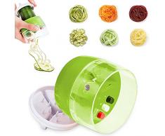 YISKY Affettatrice Grattugia, Spirale Taglierina, Verdure Spirale Taglierina, 4 in1 Affettaverdure Taglia Multifunzione, Tagliaverdure Spirale, Carota, Cetriolo, Patate, Zucca, Zucchine