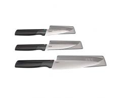 Joseph Joseph 10528 3-Pezzi Elevate Set di Coltelli-Multicolore, Acciaio Inossidabile