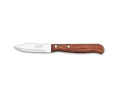 Arcos Serie Latina - Spelucchino Coltello per sbucciare - Lama Acciaio Inossidabile Nitrum 65 mm - Manico Legno Compresso Colore Marrone