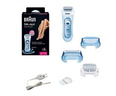 Braun Silk&Soft LS 5160 Rasoio femminile a batterie, colore: Blu