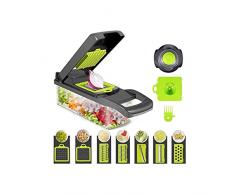 FUFU Taglia Verdure Tagliaverdure Grattuggia Affettatrice Cipolla Separatore Uova Taglia Verdure Multifunzione Aglio Cavolo Carote Patate cipolle FruttaTaglia Verdure Multifunzione