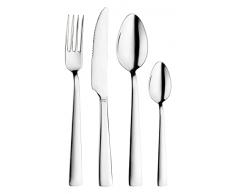 Pintinox Set Posate In Acciaio Inox Nichel Free 48 Pezzi Gourmet Composto Da 12 Cucchiai Tavola, 12 Forchette tavola, 12 Coltelli Tavola, 12 Cucchiai Caffè