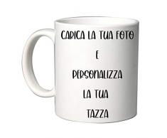 Mr. Gadgets Tazza in Ceramica Personalizzabile con Foto e Scritta