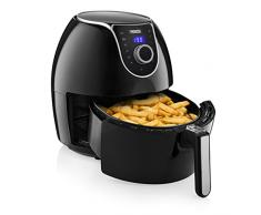 Princess Friggitrice ad Aria Airfryer XXL, 5.2L, 1700 Watt, 8 Programmi di Cottura, Schermo digitale Nero