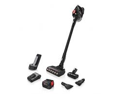 Bosch Unlimited Gen 2 Serie 8 ProPower Aspirapolvere Ricaricabile senza Fili e senza Sacco, Elevata Potenza di Aspirazione, Lunga Autonomia, 2 Batterie Intercambiabili 5.0Ah, Nero Rosso, Generazione 2