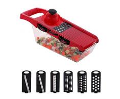 Multifunzione Cucina Affettaverdure Taglia - Affetta Trita Cipolla Patate Frutta, Tagliaverdure Mandolina, Tritatutto Aglio Affettare, Affettatrice Taglia Verdure, Mandolina Verduretagliaverdure