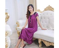 Camicia Da Notte Delle Donne Camicia Da Notte, Camicia Da Notte Di Seta Del Ghiaccio Della Molla Di Moda Per Le Donne Cinturino Traspirante Abbigliamento Per La Casa Doccia Fredda Camicia Da Notte Ca