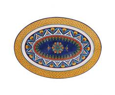 Bico Havana - Piatto ovale in ceramica, 40,6 cm, adatto a microonde e lavastoviglie
