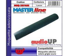 Moquette acustica adesiva per rivestimento box colore grigio scuro. Dimensioni cm70x140